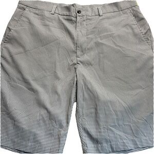 PGA Tour Performance Stretch Golf Shorts Mens Sz 38‎ Blue Checked  10" Inseam